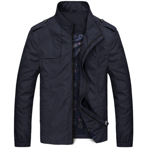 Drune | Freizeitjacke Slim Fit - Winddichte Übergangsjacke mit Stehkragen und Taschen, Modernes Design für Alltag und Outdoor