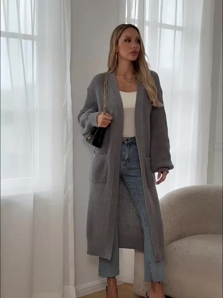 Drune | Cozy knit cardigan with belt for women