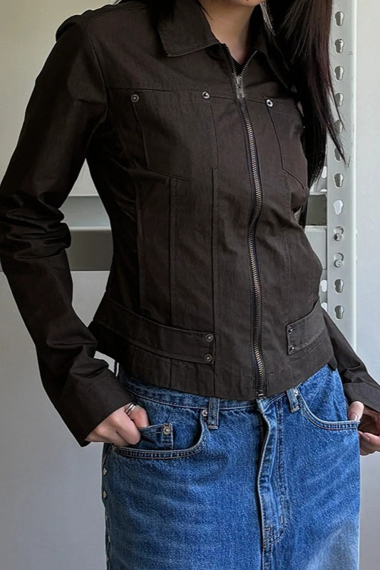 Drune | Up Solid Color Utility Jacket