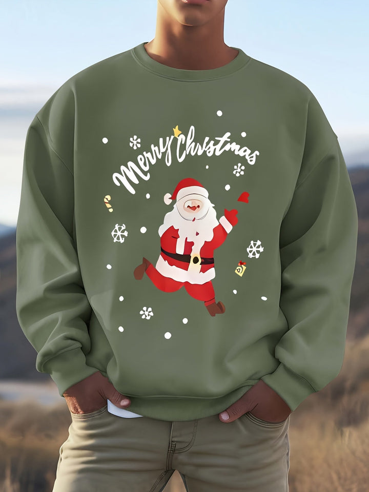 Drune | Sweatshirt mit Weihnachtsmotiv Baumwolle Frohe Weihnachten Design