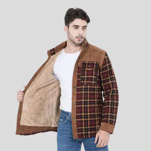 Drune | Herren Isolierte Karierte Hemdjacke
