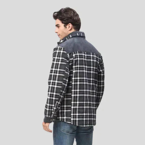 Drune | Herren Isolierte Karierte Hemdjacke