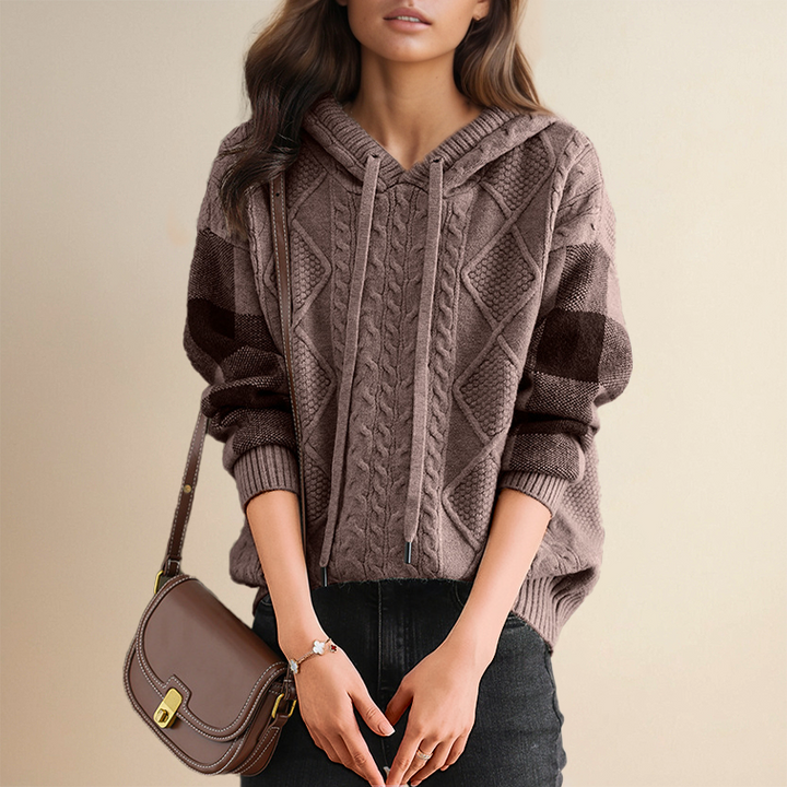 Drune | Strickpullover mit Kabelmuster Weich und Warm Perfekt Für Herbst und Winter