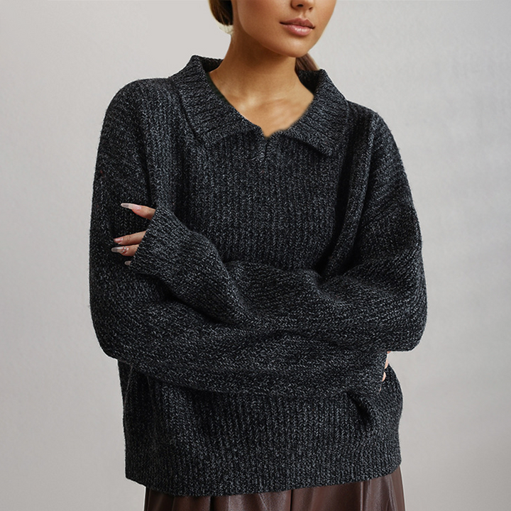 Drune | Strick Lockerer Pullover mit Langen Ärmeln