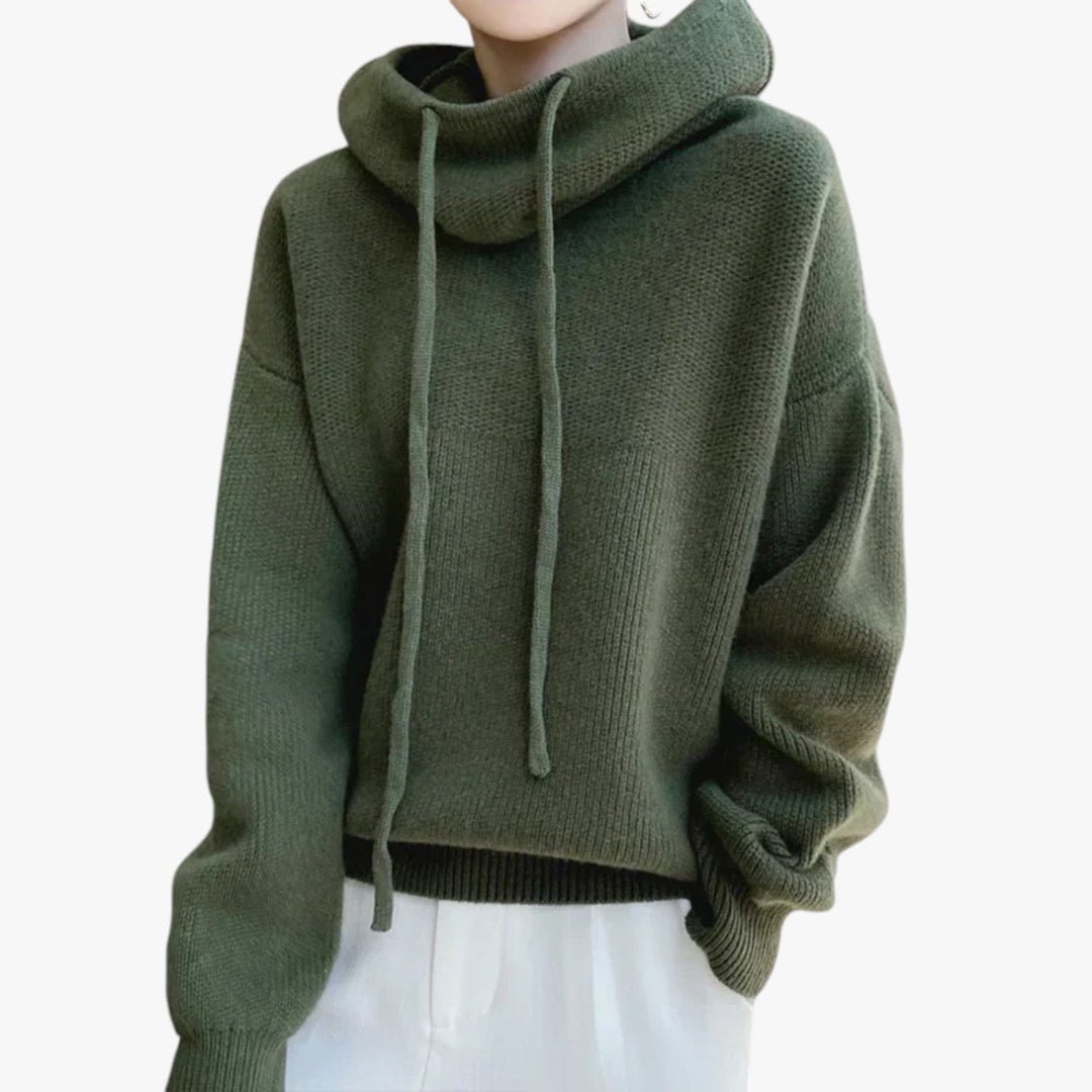 Drune | Oversized Strickpullover mit Hohem Kragen Acryl Warm und Komfortabel