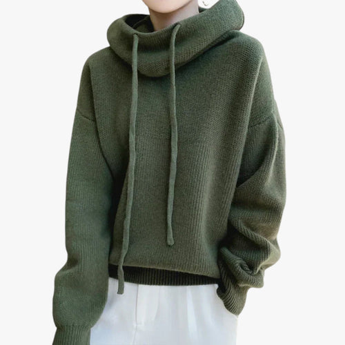 Drune | Oversized Strickpullover mit Hohem Kragen Acryl Warm und Komfortabel