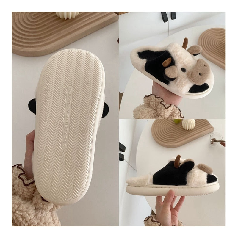 Drune | Bequeme Damen Hausschuhe mit Tiermuster