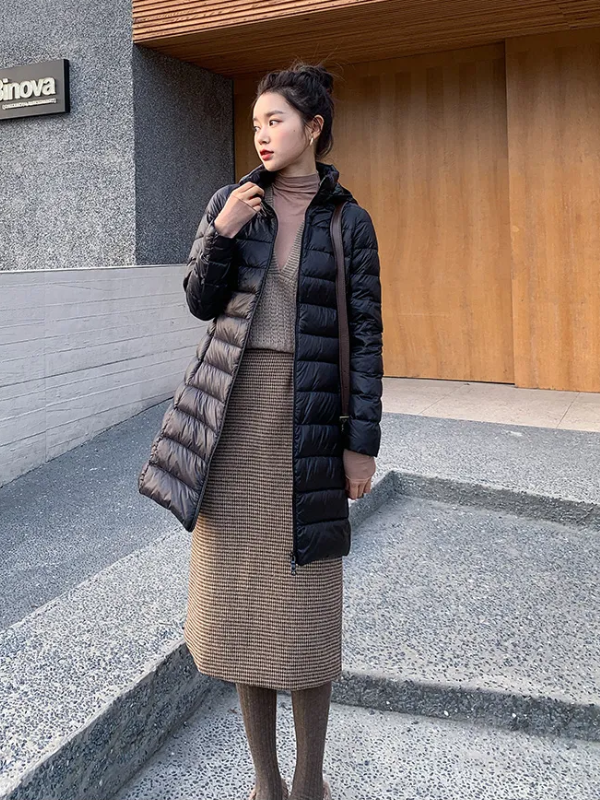 Drune | Lang Daunenjacke Angenehm Warm & Stilvoll