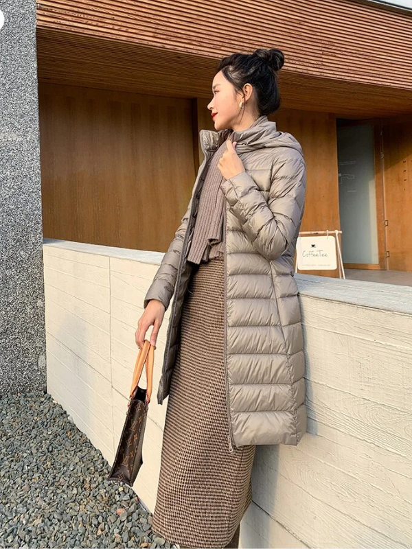 Drune | Lang Daunenjacke Angenehm Warm & Stilvoll