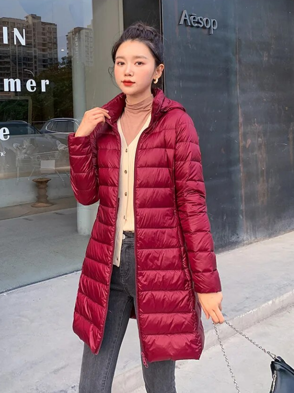 Drune | Lang Daunenjacke Angenehm Warm & Stilvoll