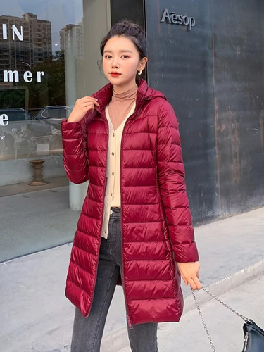 Drune | Lang Daunenjacke Angenehm Warm & Stilvoll