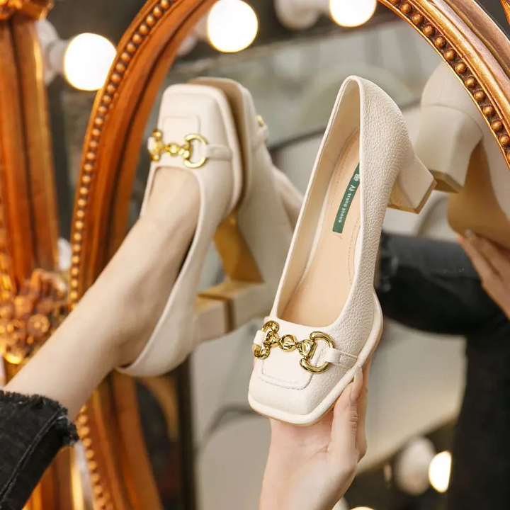 Drune | Damen Block Absätz Pumps