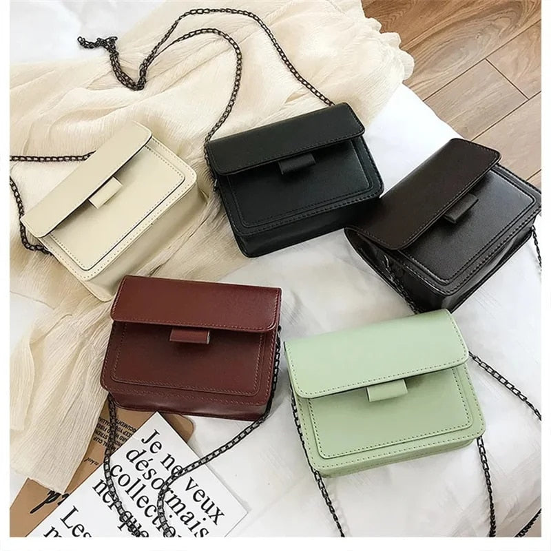 Drune | Damen Crossbody Bag Schwarz Kleine