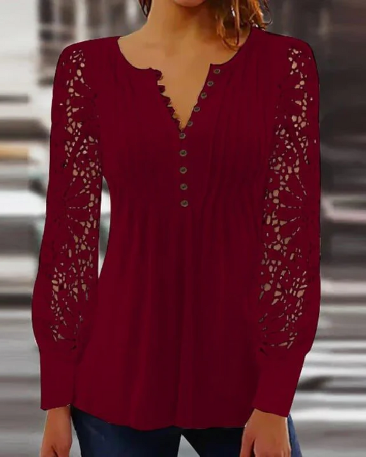 Drune | Damen Elegant Oberteil Schicken