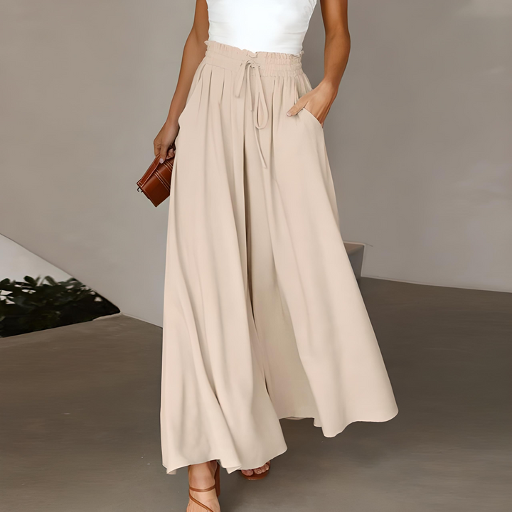 Drune | Damen Elegant Weite Hose Sommer