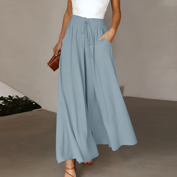 Drune | Damen Elegant Weite Hose Sommer