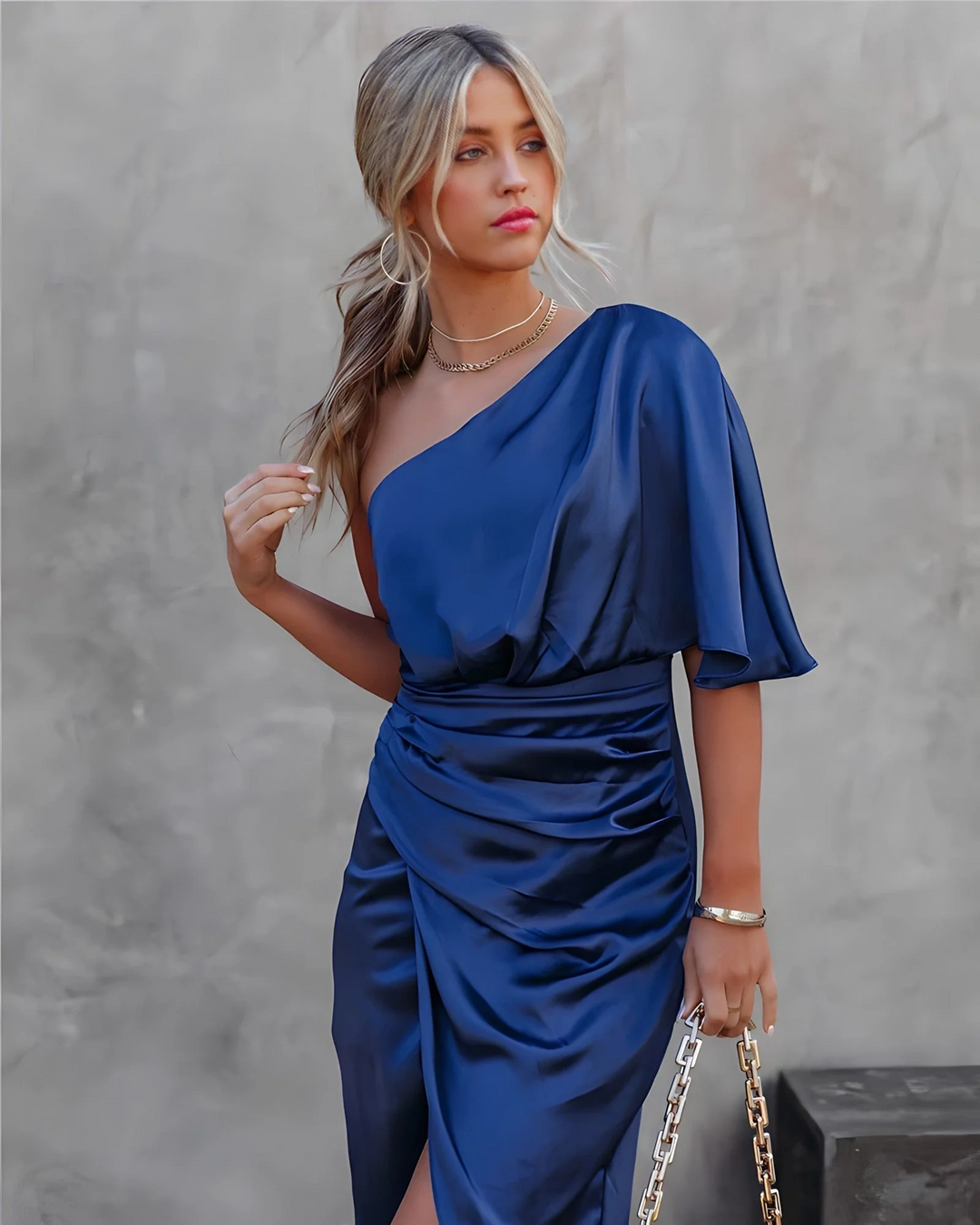 Drune | Festliches Midi Wickelkleid Elegant