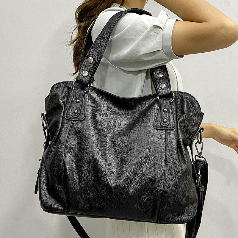 Drune | Damen Designer Handtasche Schwarz