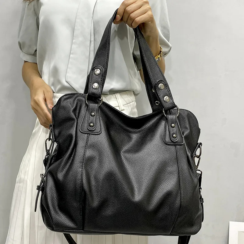 Drune | Damen Designer Handtasche Schwarz