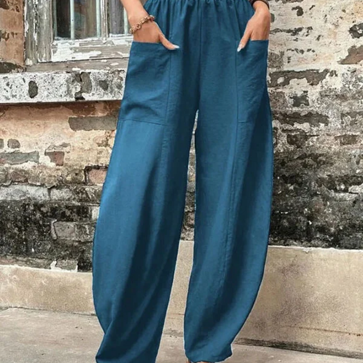Drune | Damen High-waist Hose Loose Fit
