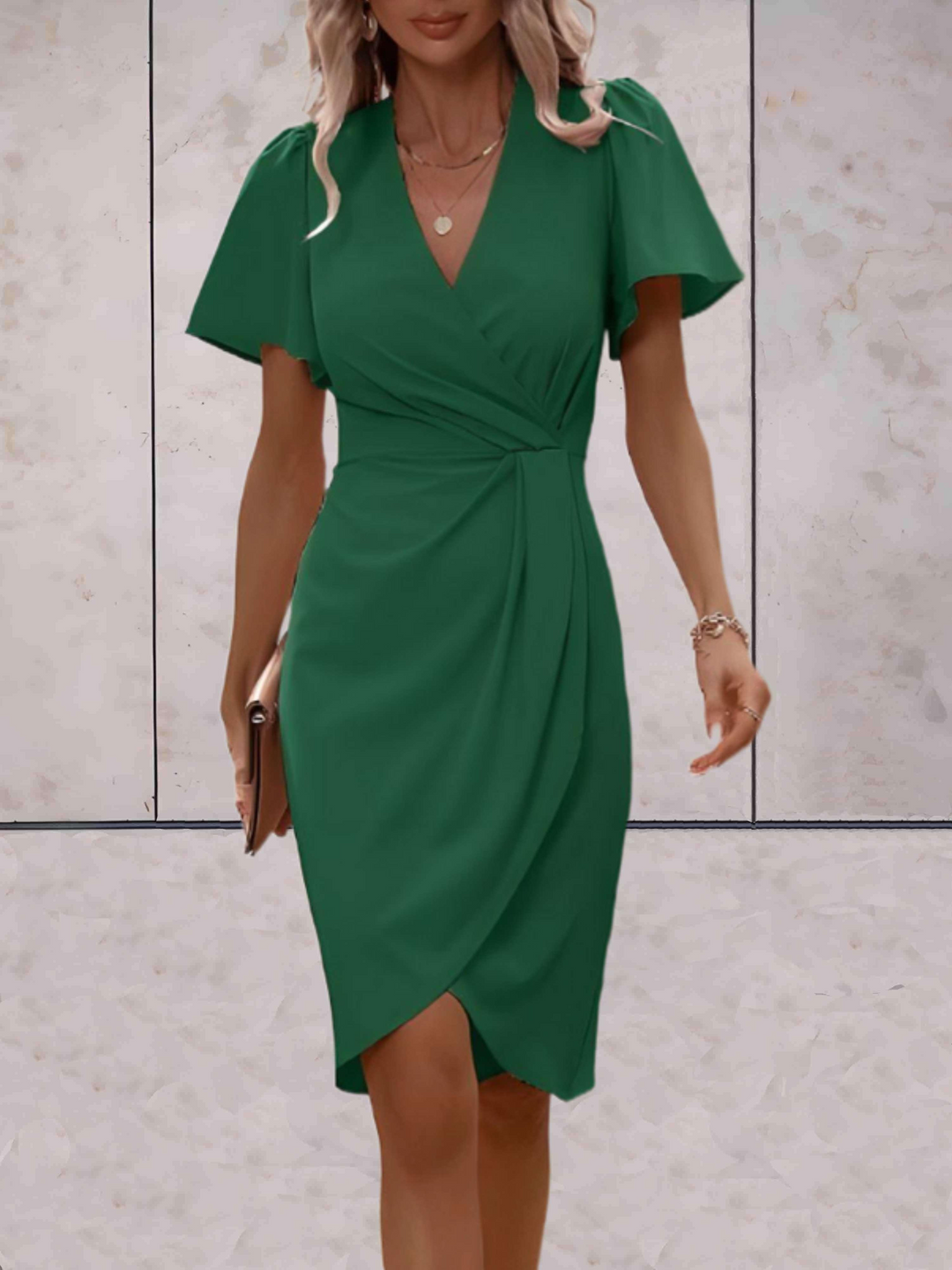 Drune | Hochzeitsgast Wickelkleid Mini
