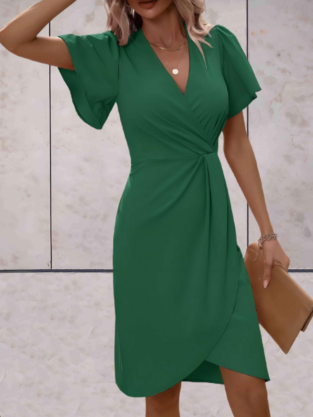 Drune | Hochzeitsgast Wickelkleid Mini