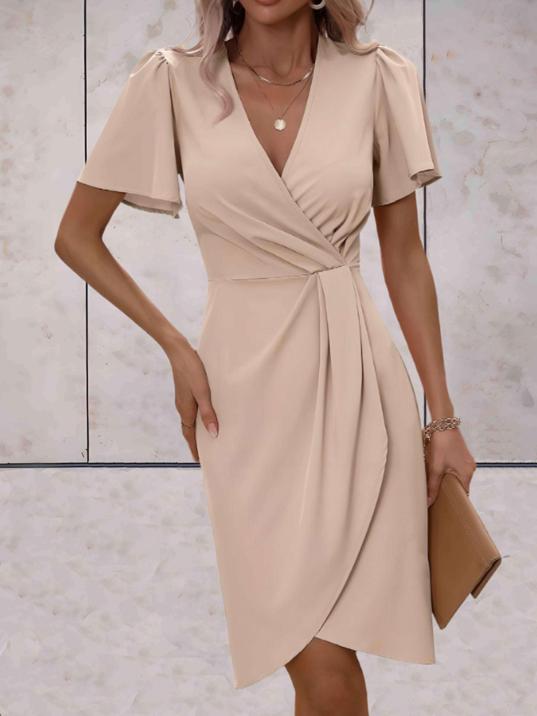 Drune | Hochzeitsgast Wickelkleid Mini
