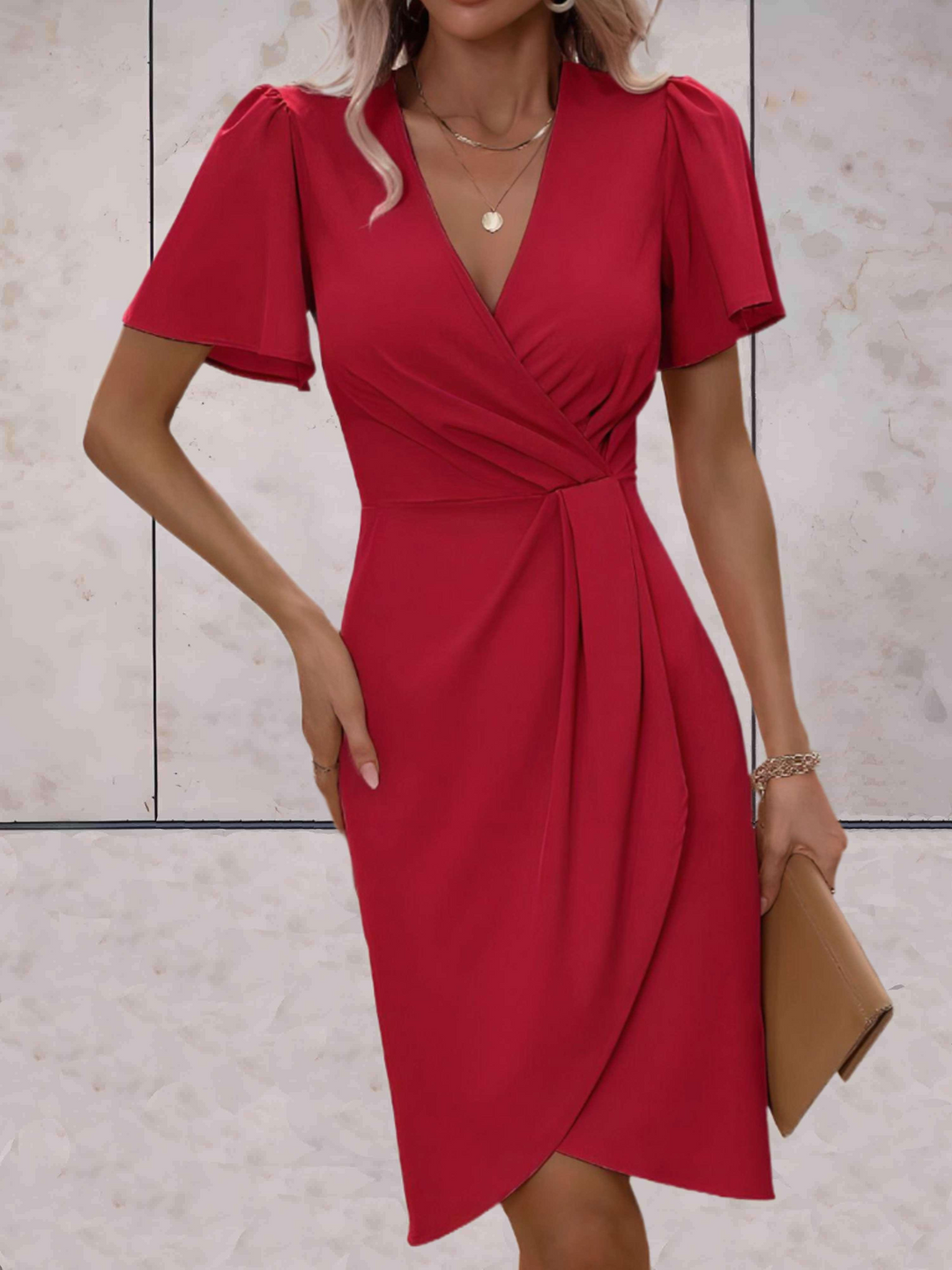 Drune | Hochzeitsgast Wickelkleid Mini