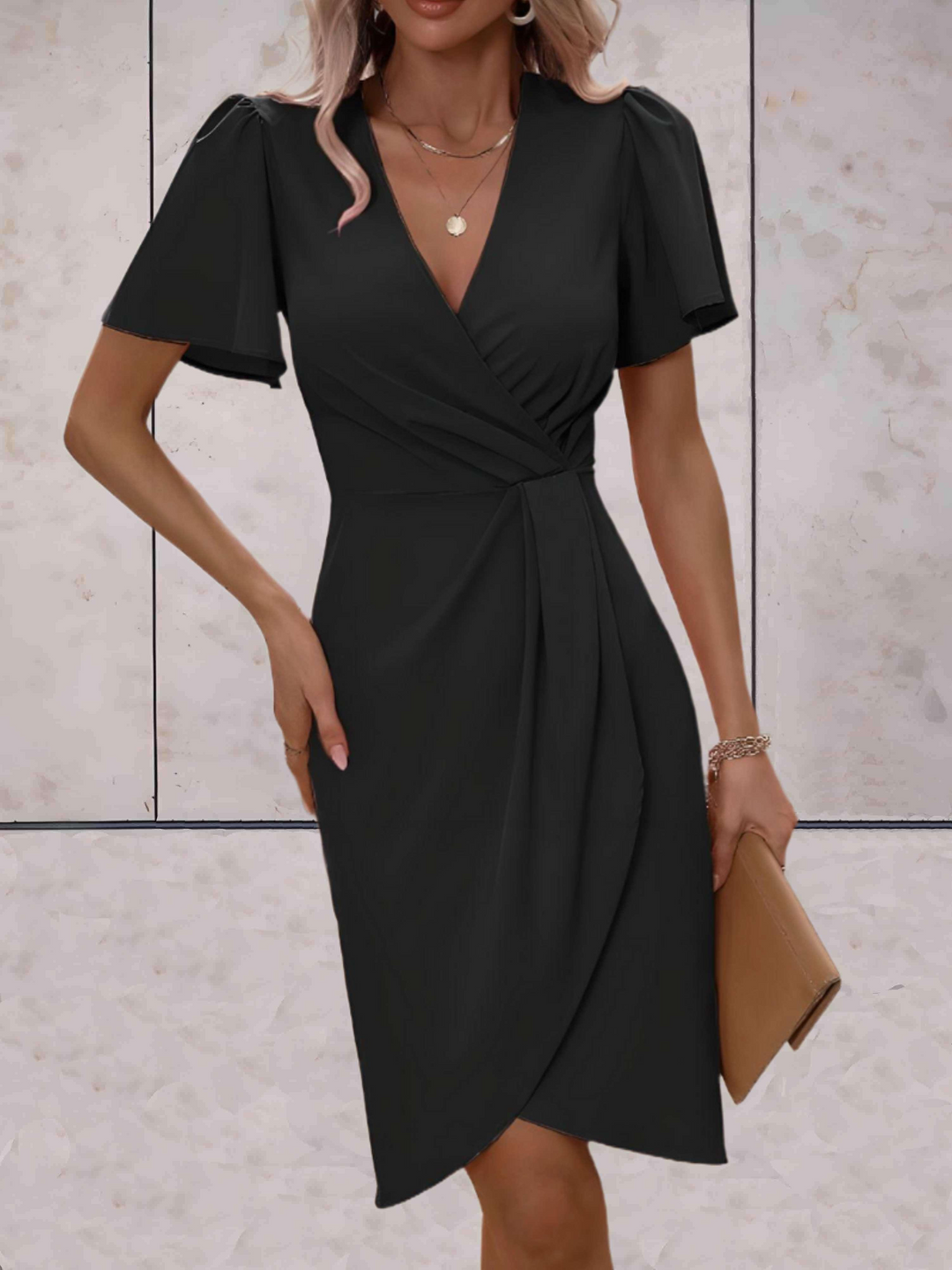 Drune | Hochzeitsgast Wickelkleid Mini