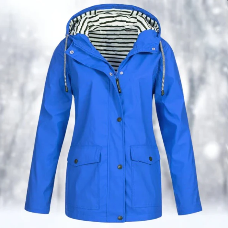 Drune | Damen Kapuze Regenjacke Wasserdichte