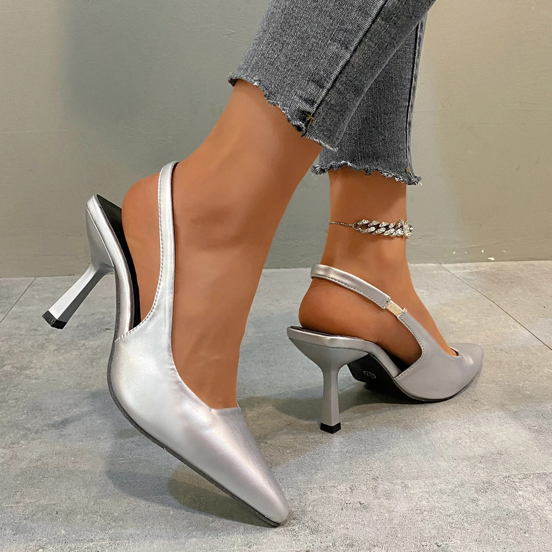 Drune | Damen Schwarze Kitten Heels Elegant