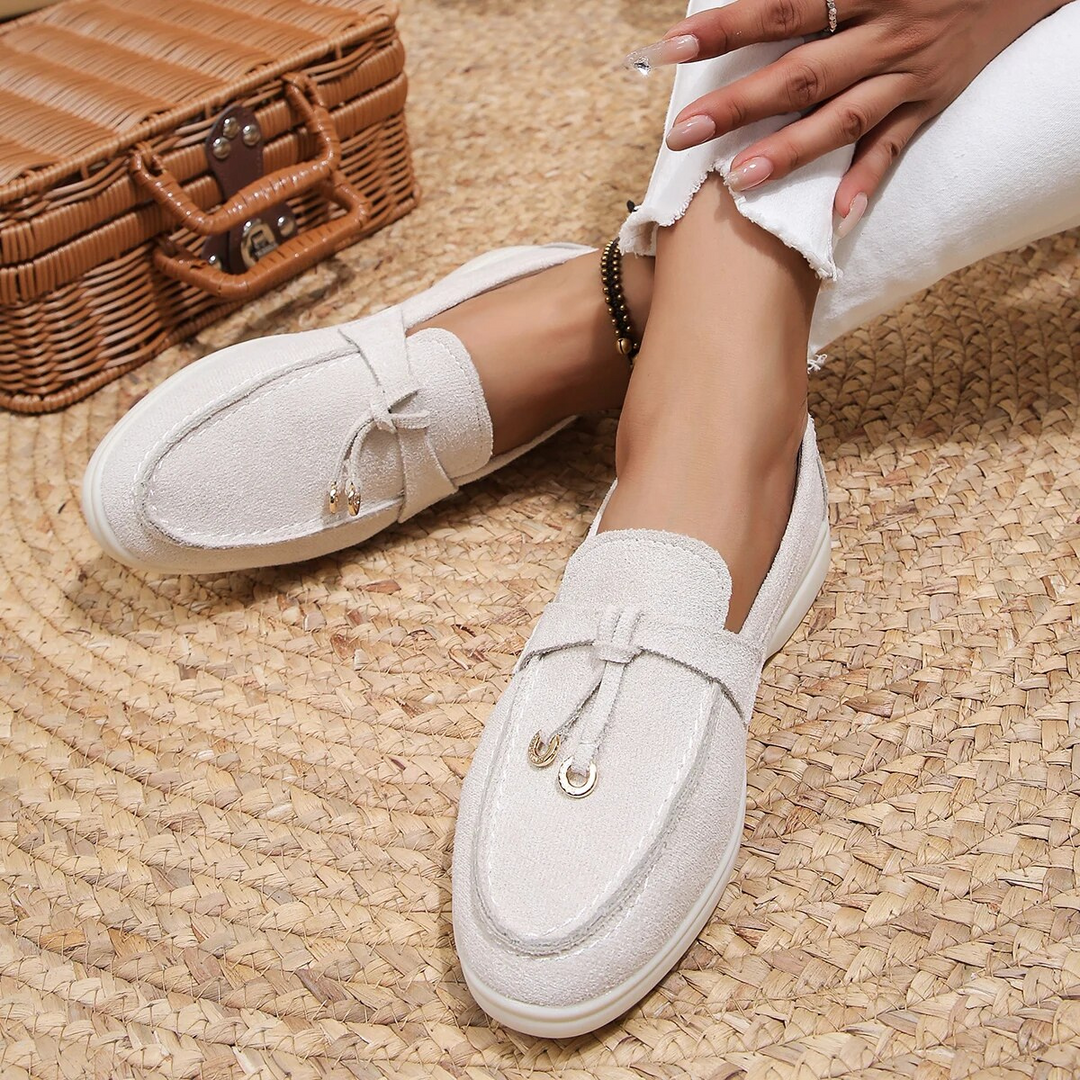 Drune | Damen Loafer Beige Elegant