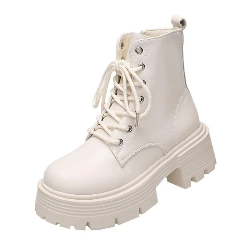 Drune | Damen Plateau Stiefel Schwarz