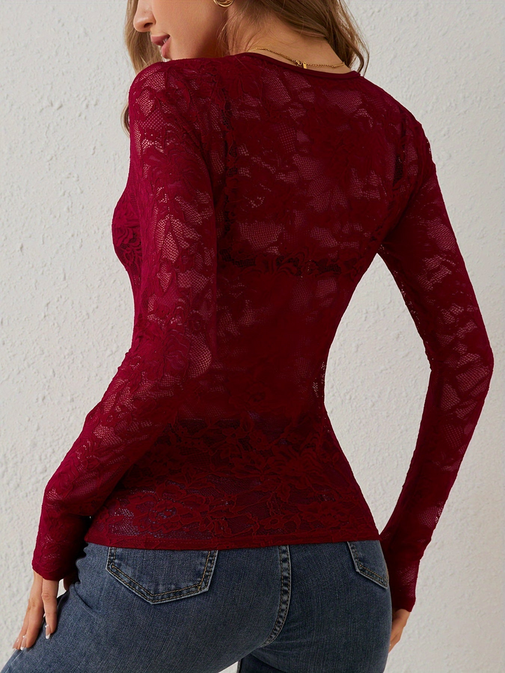 Drune | Damen Langarm Oberteil Elegante