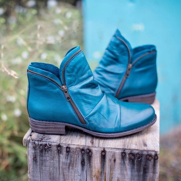 Drune | Damen Schwarz Stiefeletten Wasserdicht
