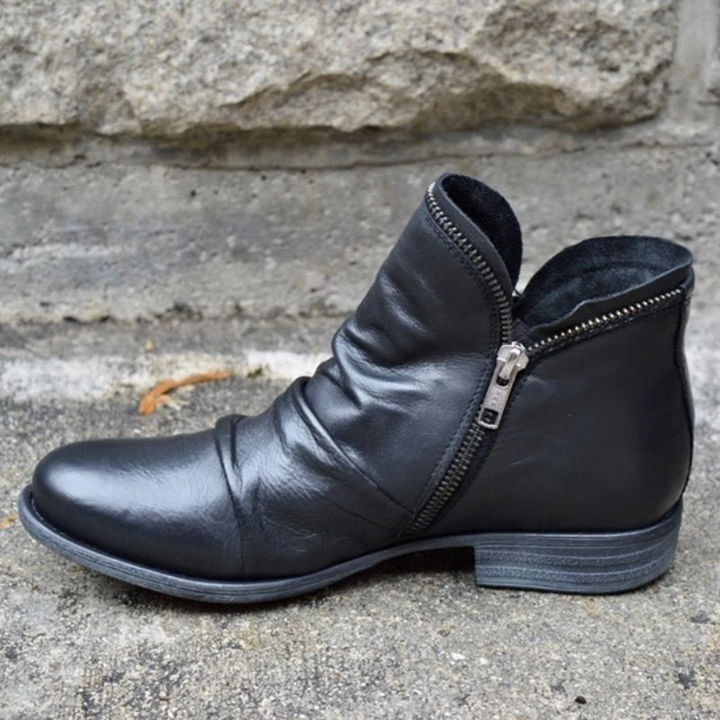 Drune | Damen Schwarz Stiefeletten Wasserdicht