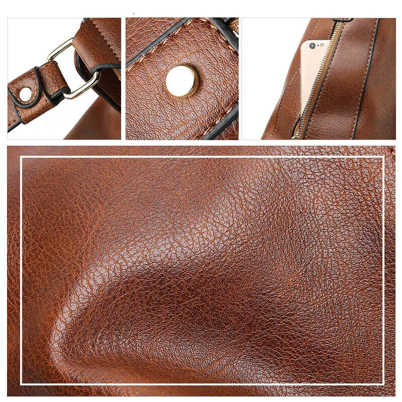 Drune | Handtasche Damen Schwarz Groß