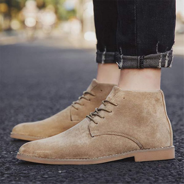 Drune | Damen Schwarze Stiefeletten Flach