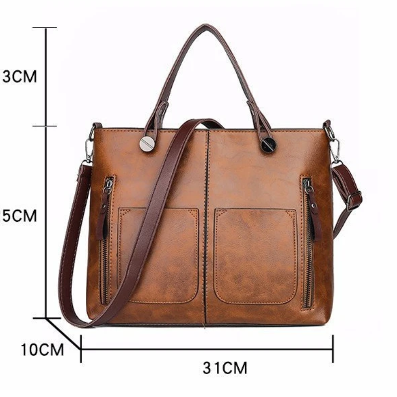 Drune | Damen Shopper Handtasche Schwarz