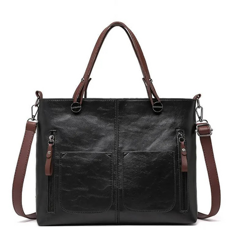 Drune | Damen Shopper Handtasche Schwarz