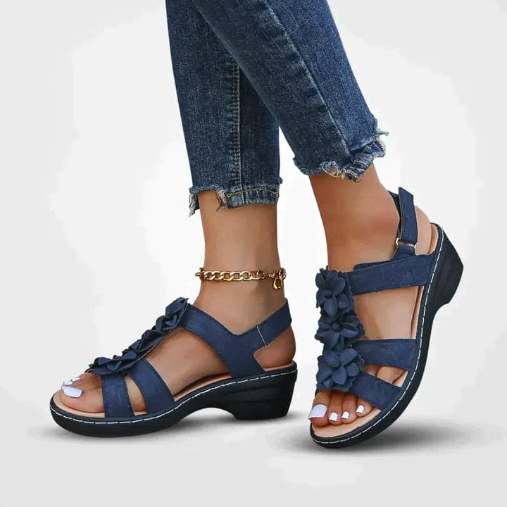 Drune | Blumen Plattform Sandalen