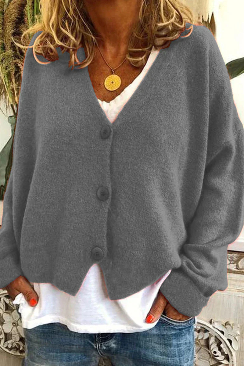Drune | Damen Strickjacke Kurz Rot