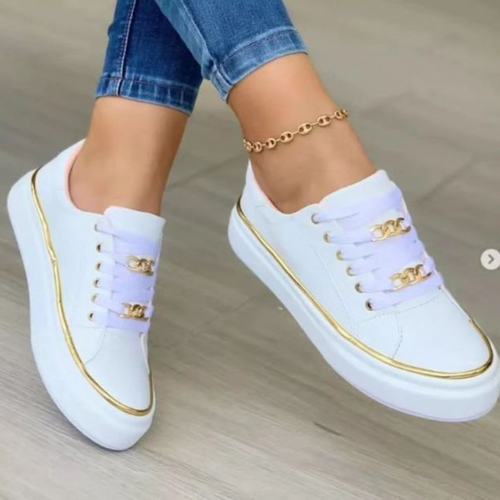 Drune | Damen Weiße Sneaker Casual Stil