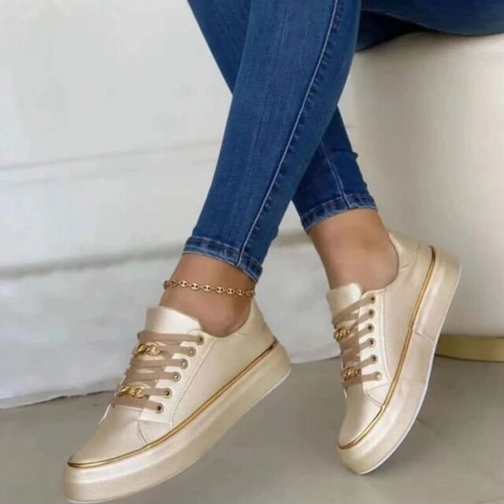 Drune | Damen Weiße Sneaker Casual Stil