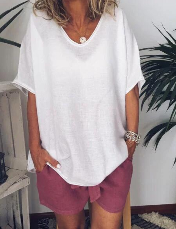 Drune | Damen Oversized T-Shirt Weiß