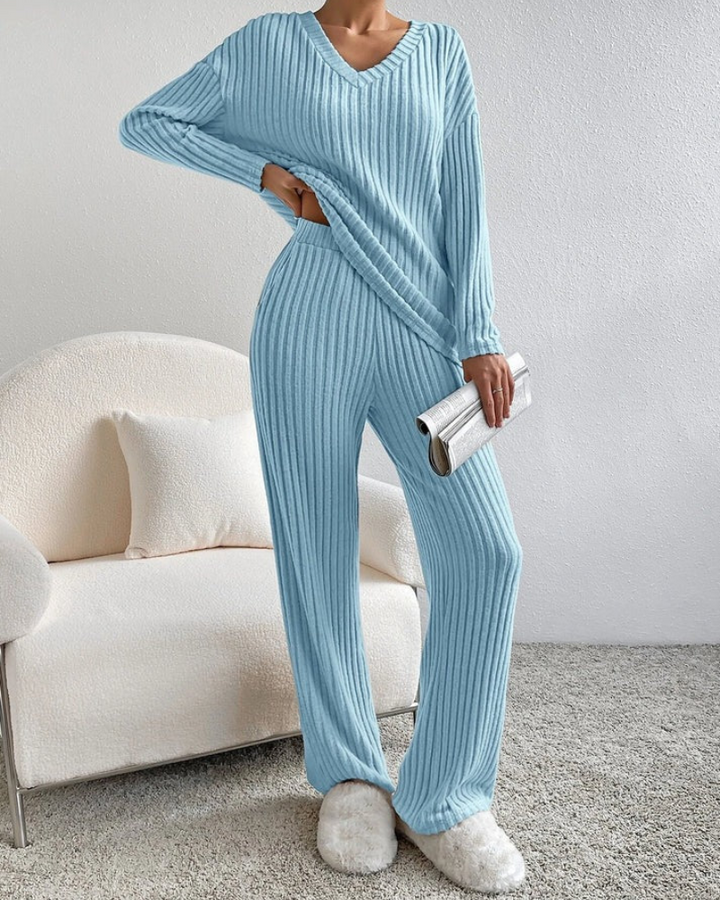 Drune | Damen Zweiteiler Satz Loungewear Hausanzug