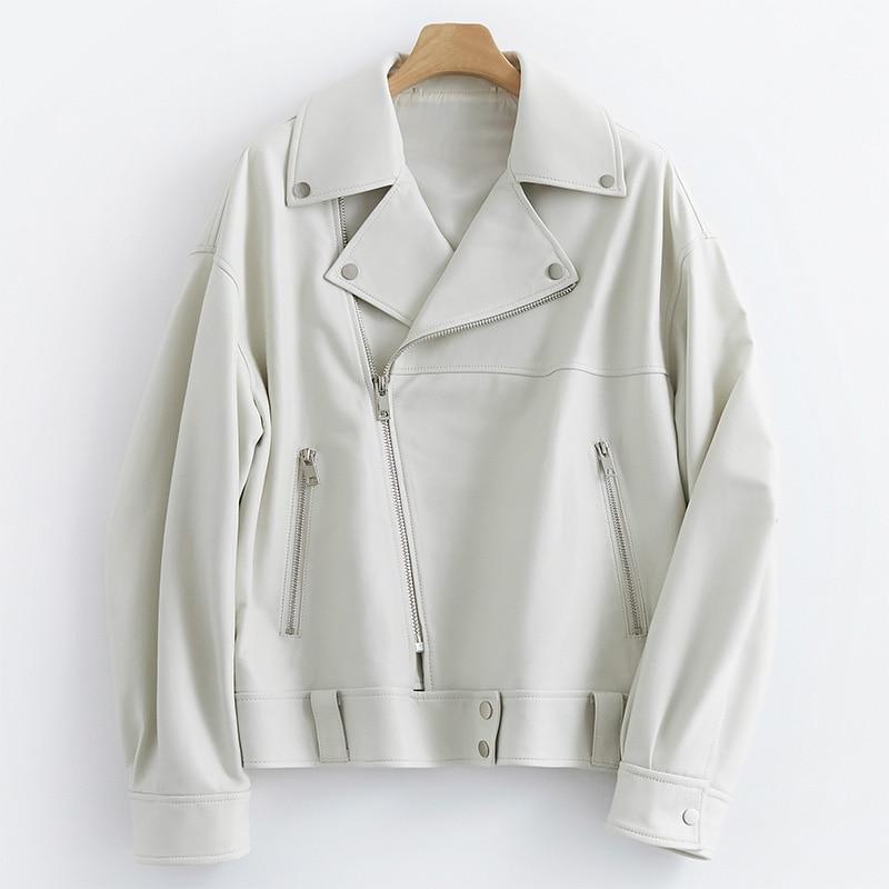 Drune | Damenlederjacke mit seitlichem Reißverschluss