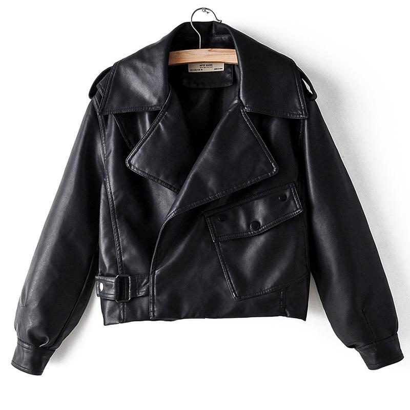 Drune | Damen Lederjacke mit einer Tasche an der Seite