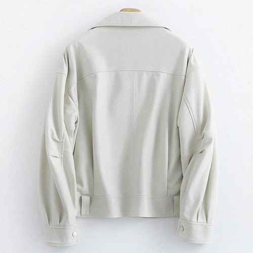 Drune | Damenlederjacke mit seitlichem Reißverschluss