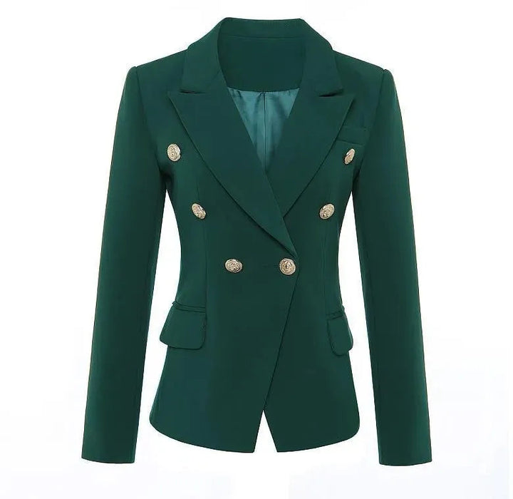 Drune | Dunkelgrüner Blazer Damen - Lässig - Einfarbig